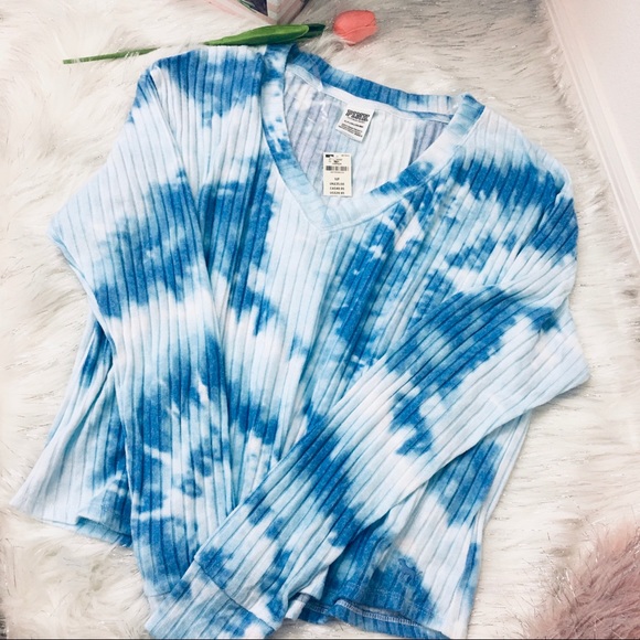 PINK Victoria’s Secret crop long sleeves tee - Picture 4 of 6